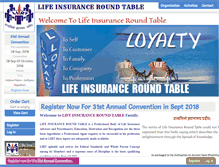 Tablet Screenshot of lifeinsuranceroundtable.org